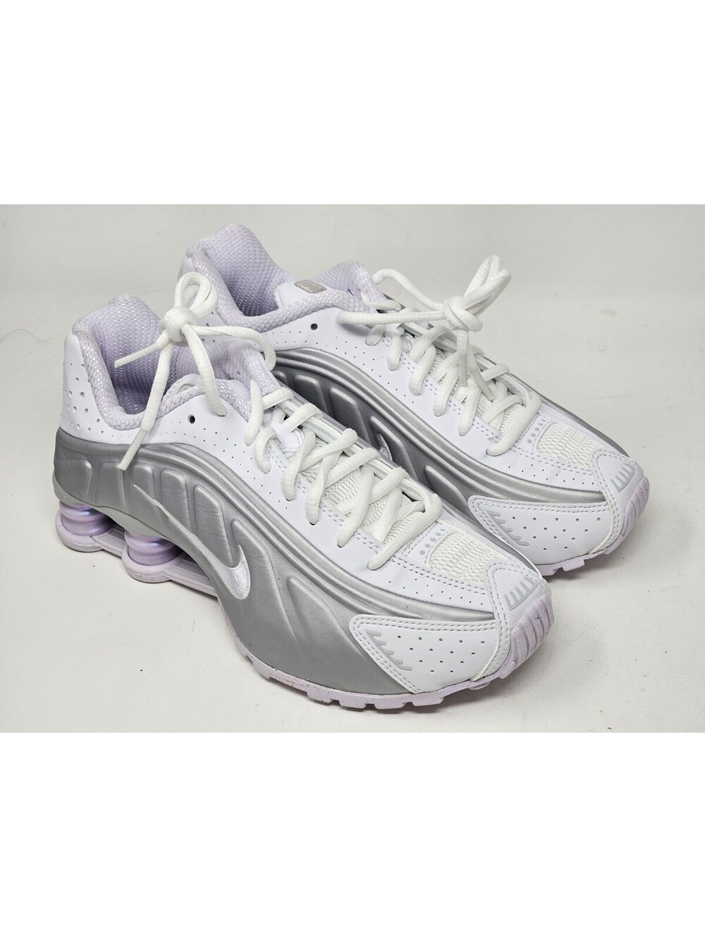 Women’s Size 5 - Nike Shox R4 White/Barely Grape HF5076-100 New